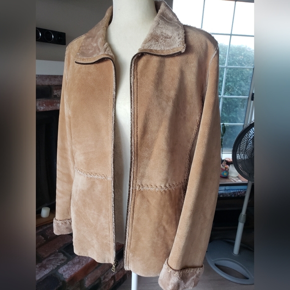Suede Leather Jacket by Guess - Picture 3 of 8